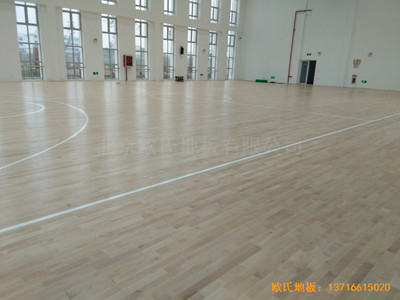 浙江溫嶺石橋頭中心小學(xué)籃球館運動地板安裝案例