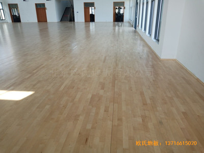 寧波至城學(xué)?；@球館運動木地板安裝案例